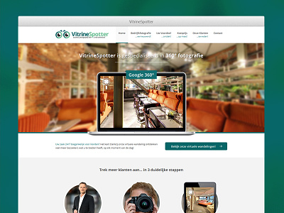 VitrineSpotter branding design homepage logo website