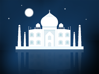 Taj Mahal Night Effect