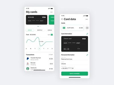 Bank mobile app