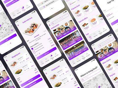 Food delivery app app branding design ecommerce graphic design illustration logo mobileapp site ui ux