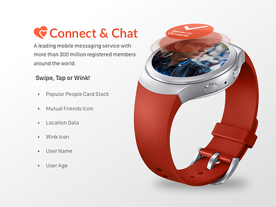 Android watch concept android apple chat digital message mobile orange people samsung gear social watch wearables