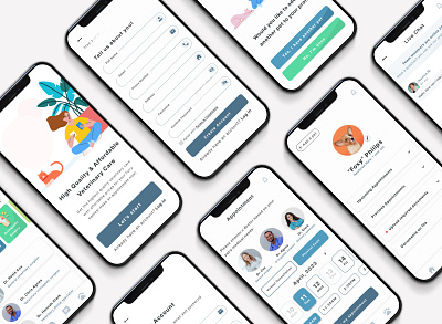 Veterinary Surgical Center App app design ui ux