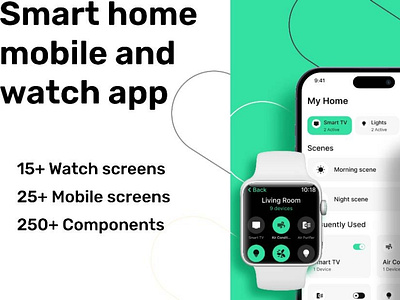 smart watch app branding graphic design logo motion graphics ui