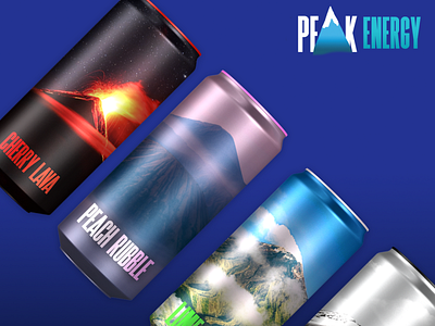 Peak Energy brand design branding design graphic design logo package design