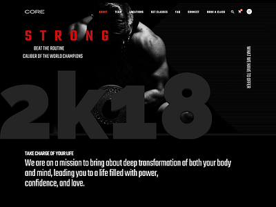 Gym Landing Page Concept