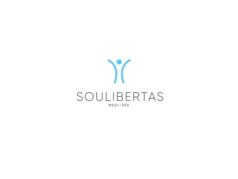 Soulibertas Medi-Spa minimalistic logo visual identity branding spa