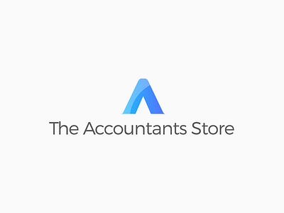 The Accountants Store Logo accountant accountants blue design logo logo design minimalistic visual identity