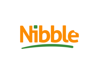 Nibble branding delivery delivery app fnb logo logo design minimalistic visual identity