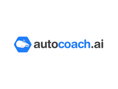 Autocoach coaching digital ai coach design blue logo design minimalistic branding visual identity logo