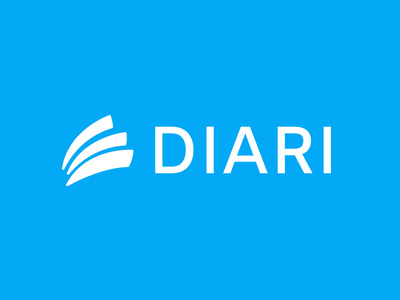Diari vector diary design blue logo design minimalistic branding visual identity logo