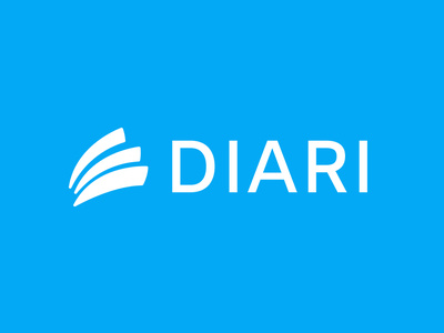 Diari blue branding design diary logo logo design minimalistic vector visual identity