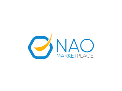 Nao blue branding design ecommerce logo logo design marketplace minimalistic visual identity