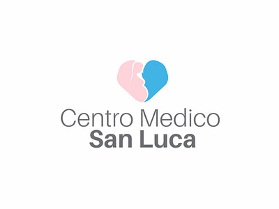 Centro Medico San Luca blue design logo logo design medical minimalistic visual identity