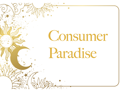 Consumer Paradise branding design graphic design illustration logo