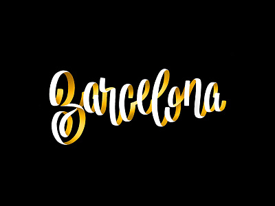 001/365_17 Barcelona graphism illustration ipad lettering lettrage procreate type typo typography