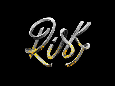 003/365_17 Risk graphism illustration ipad lettering lettrage procreate type typo typography