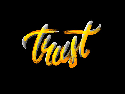 013/365_17 Trust graphism illustration ipad lettering lettrage procreate type typo typography