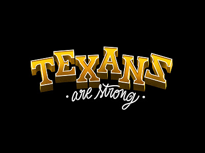 021/365_17 Texans Are Strong graphism illustration ipad lettering lettrage procreate type typo typography