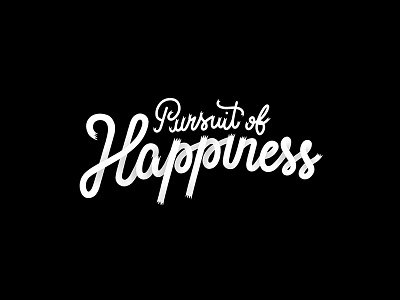 031/365_17 Pursuit Of Happiness graphism illustration ipad lettering lettrage procreate type typo typography