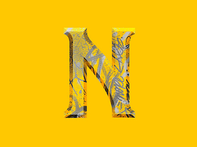 054/365 N graphism illustration ipad lettering lettrage procreate type typo typography