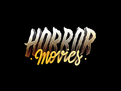 075/365 Horror Movies graphism handlettering illustration ipad lettering lettrage logotype procreate type typography