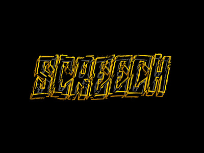 079/365 Screech graphism handlettering illustration ipad lettering lettrage logotype procreate type typography