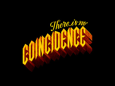 081/365 There is no coincidence graphism handlettering illustration ipad lettering lettrage logotype procreate type typography