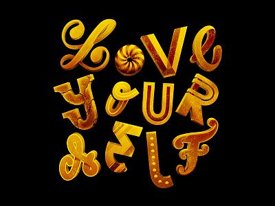 095/365 Love Yourself graphism handlettering illustration ipad lettering lettrage logotype procreate type typography