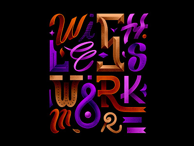 123/365 Wish Less Work More graphism handlettering illustration ipad lettering lettrage logotype procreate type typography