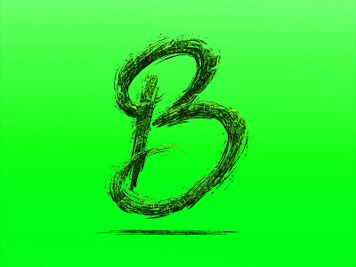 158/365 B graphism handlettering illustration ipad lettering lettrage logotype procreate type typography