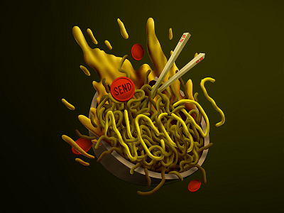 169/365 Send Noods graphism handlettering illustration ipad lettering lettrage logotype procreate type typography