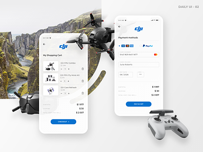Credit card checkout form canion checkout form credit card daily ui 02 debit card dji dji drone fpv drone graphic design mastercard mobile payment payment form paypal ui design ui ux user interface visa