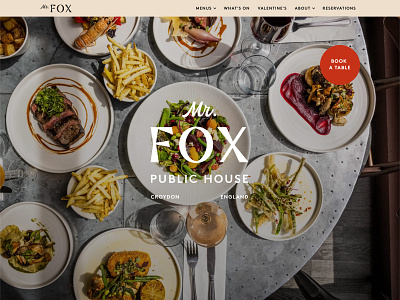 Mr Fox Croydon responsive responsive website design restaurant restaurant website ui ux web design webflow website