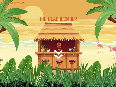 The Beachcomber — Notting Hill animation interaction interactive kitsch responsive responsive website design tiki tiki bar ui ux web design webflow website