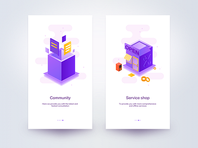 welcome clean color isometric welcome