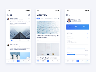 SNS-App by LiChao for UIGREAT Studio on Dribbble