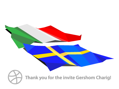 Thanks... flag flags gershom charig illustration illustrator