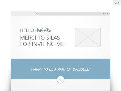 Dribbble Debut 01 animated clean flat raptus