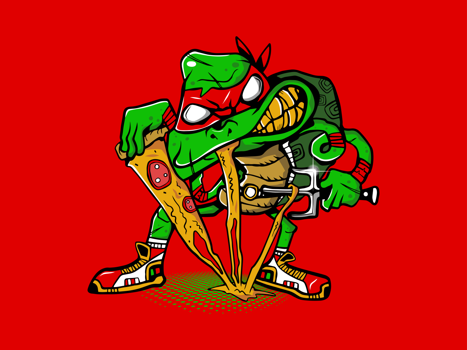 Pizza turtle by Rodolfo Camelo da Silva on Dribbble