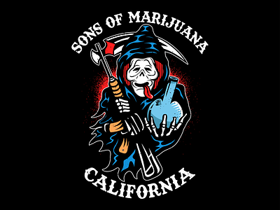 Sons of Marijuana art black brazil california death logo nostalgic rap sons of anarchy trend weed