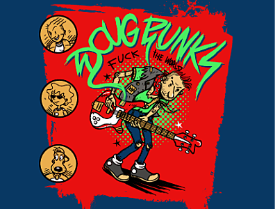 Doug adobe illustrator doug illustration nostalgic rock scott pilgrim