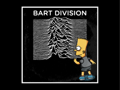 Bart Division adobe illustrator art bart joy division rock simpsons
