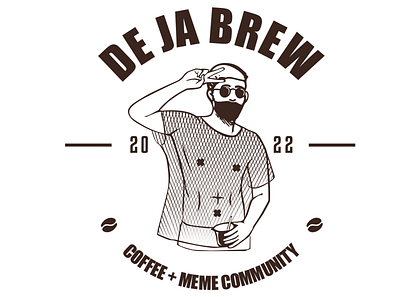 De Ja Brew branding design graphic design illustration logo typography vector