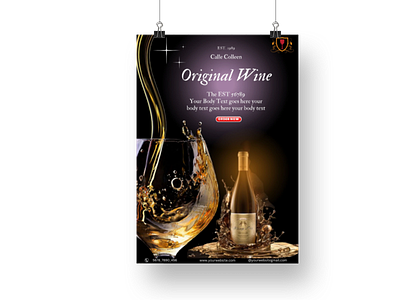 Wine Poster Design Template..... advertising branding business business template design graphic design poster design template design wine poster design