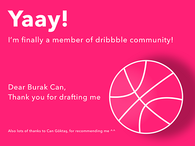 My First Shot debut draft drafted dribbble first shot invited