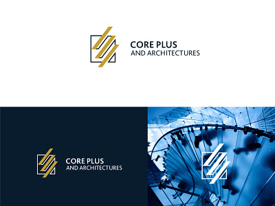 Core Plus Architectures Logo architecture logo brand branding design digital icon identity logo ui vector web