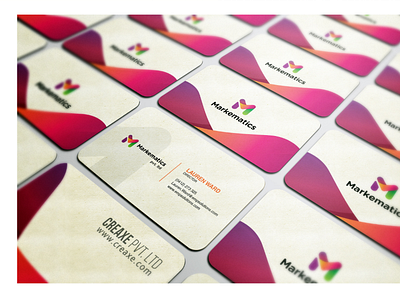 Letter M Marketing Logo Business card