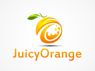 Juicy Orange brand branding color food fruit identity juice logo monogram orange