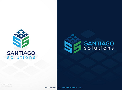 Santiago Solution Letter SS logo brand branding icon identity logo vector