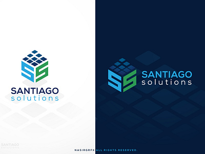 Santiago Solution Letter SS logo